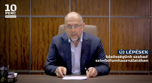 Kelemen Hunor a 10 perc Bukarest 8. adásában a szabad szimbólumhasználatról Kelemen Hunor a 10 perc Bukarest 8. adásában a szabad szimbólumhasználatról